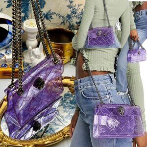 🆕 KURT GEIGER LONDON 🧿 NWOT Mini Kensington Crossbody Bag, Light Purple